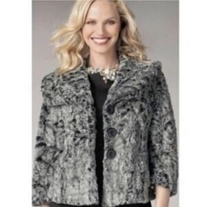 Cabi Chinchilly Faux Fur Jacket